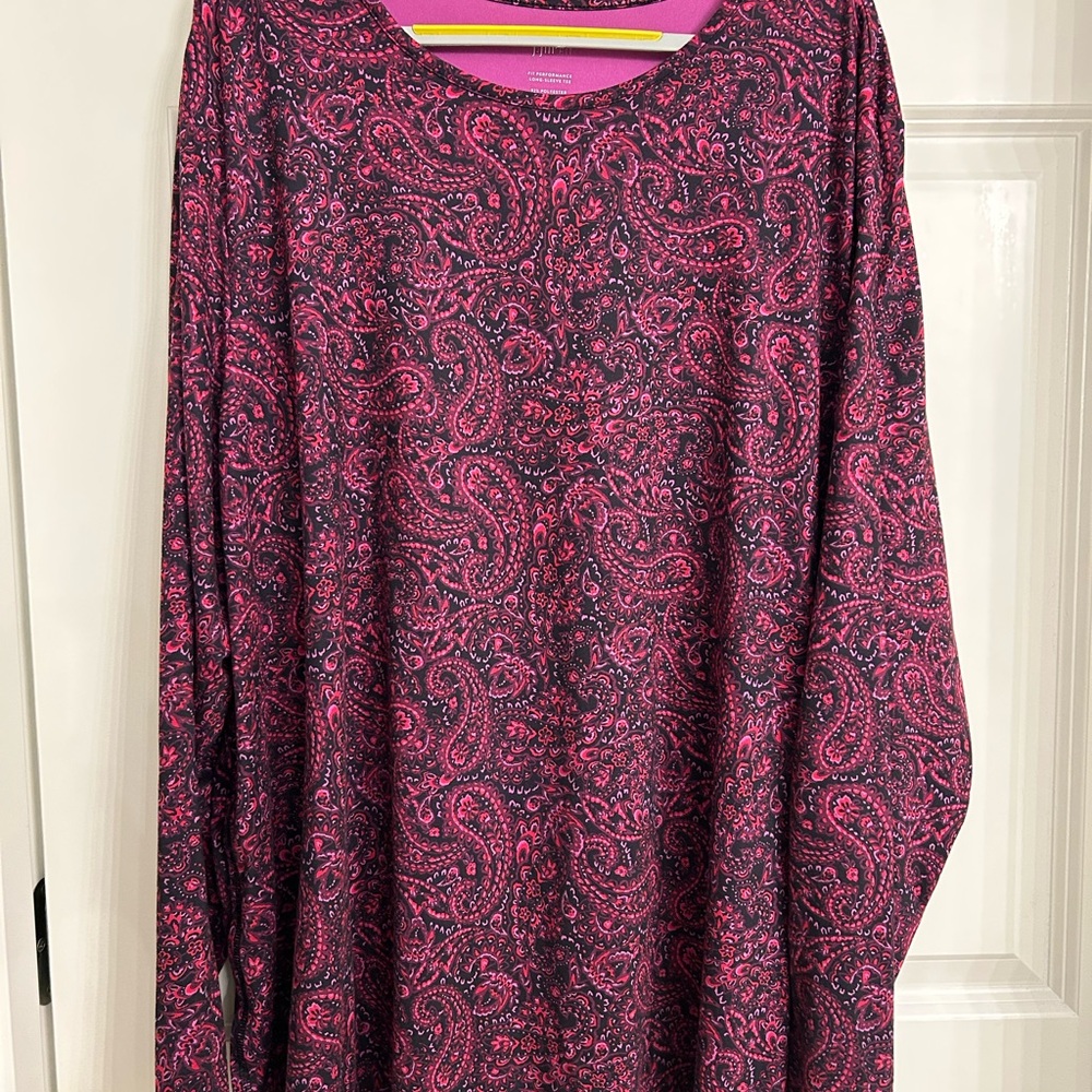 J. Jill Fit Performance Long Sleeve Tee